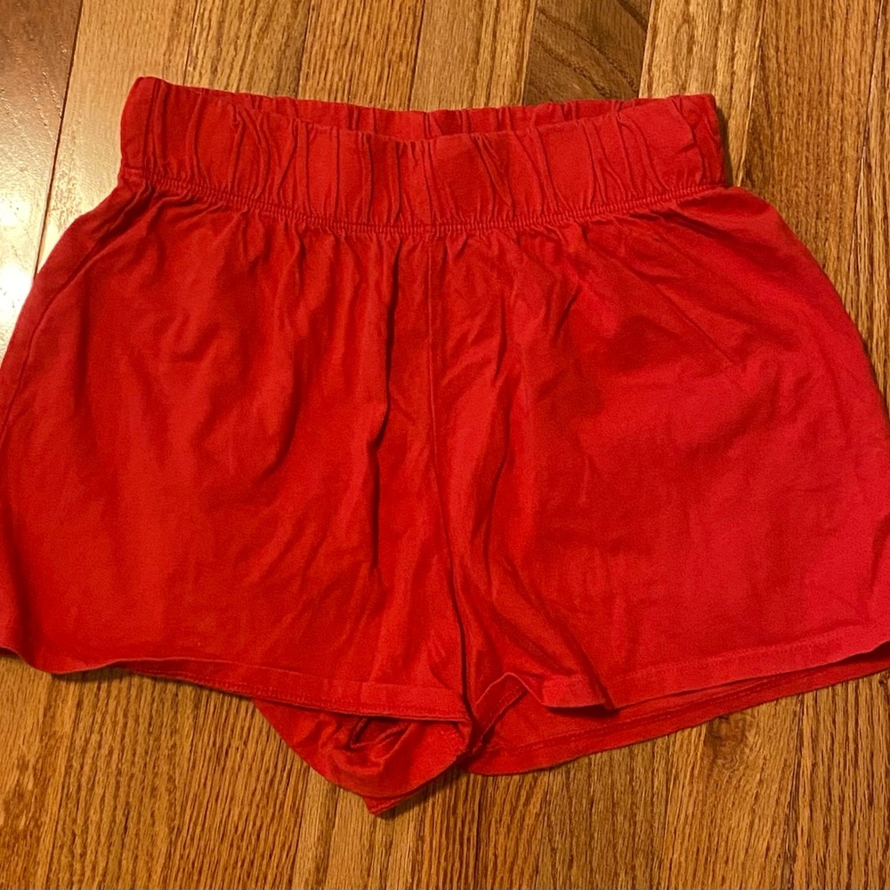 Wild Fable High Waist Red Women's Shorts